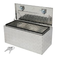 36 Silver Aluminum Truck Underbody Tool Box Trailer Rv Tool Storage W Lock