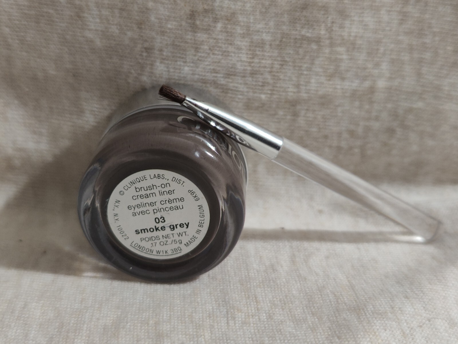 Clinique Brush On Cream Liner 03 Smoke Grey .17 oz NWOB {FREE SHIPPING