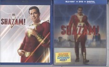 Shazam (2019 DVD + Blu-ray) Zachary Levi Mark Strong Asher Angel  Djimon Hounsou
