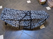 Gray  Black Duffel Bag Black 48" x 24" x 14 Polyester Softbox Rolling Suitcase