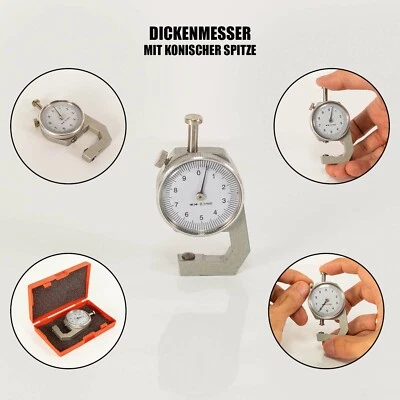 Mauk Dickenmesser Dickenmessgerät Messuhr Measuring Gauge Dicke Messer 0-10mm