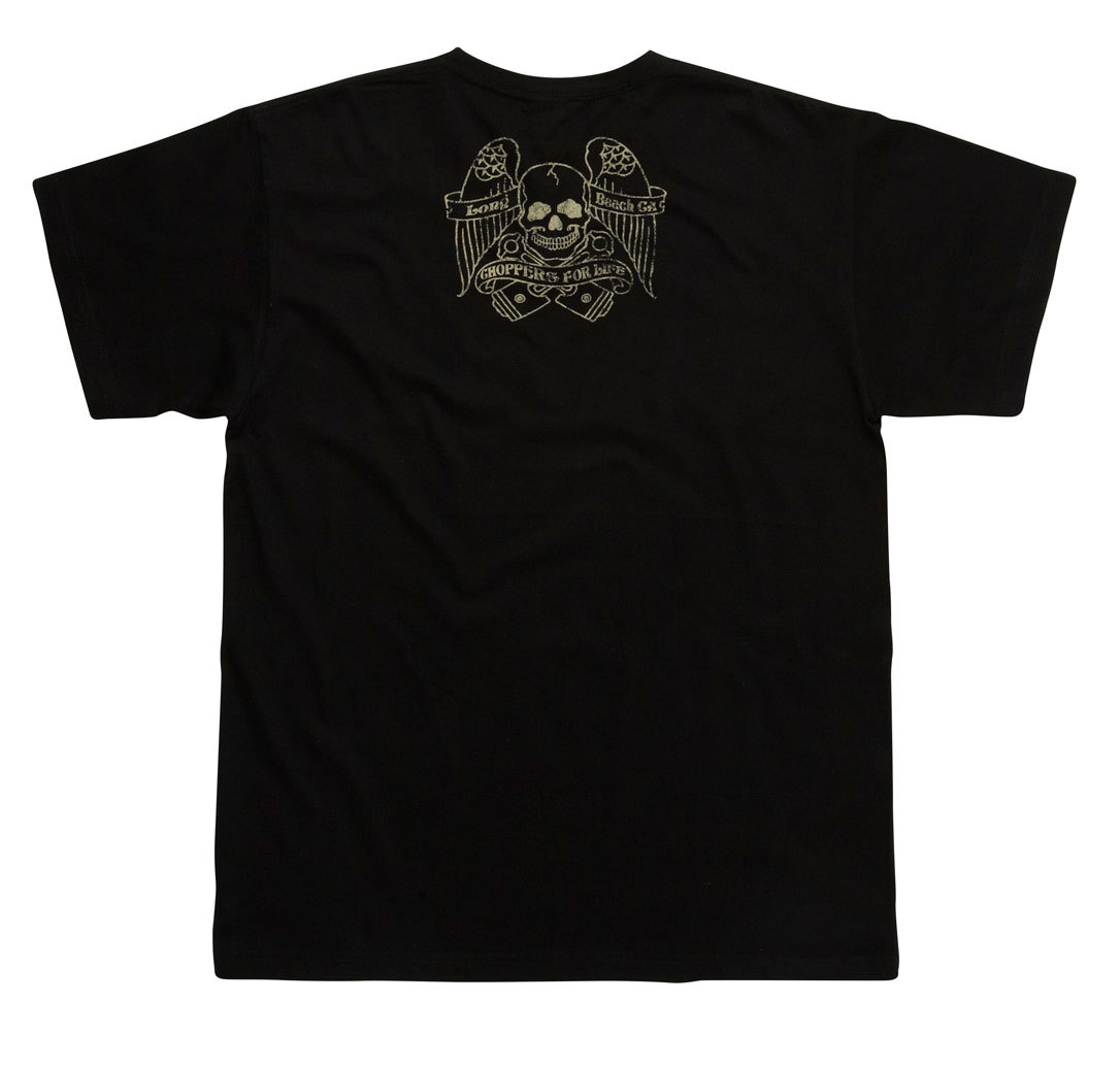 T-shirt West Coast Choppers Noir - Modèle "Genuine Motherfuckers", 100% Coton, Fabrication Allemagne