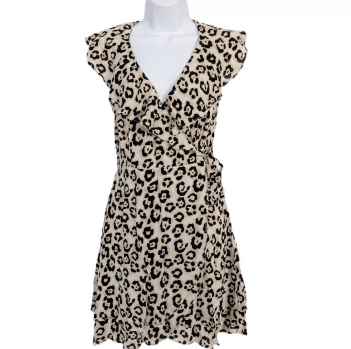 Sanctuary leopard clearance wrap dress