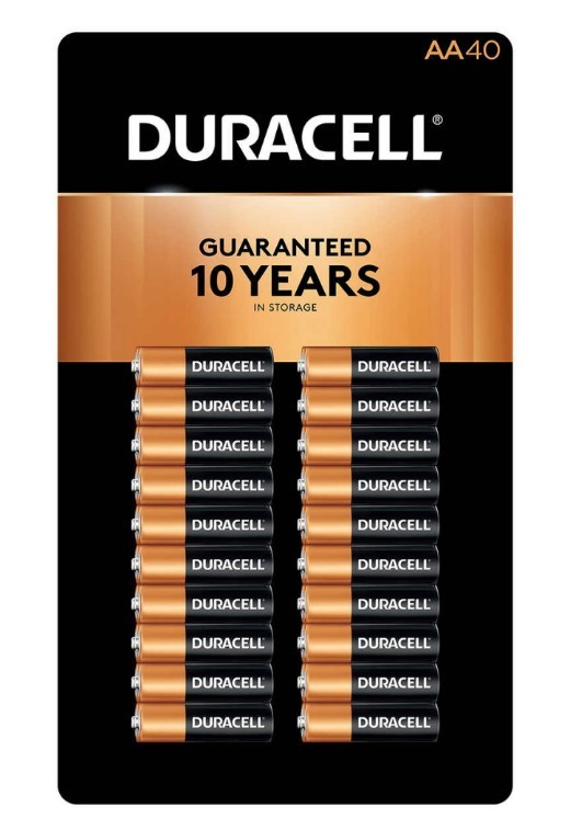 DURACELL AA batteries 40 count COPPERTOP ALKALINE FREE PRIORITY SHIPPING EX 2034-image