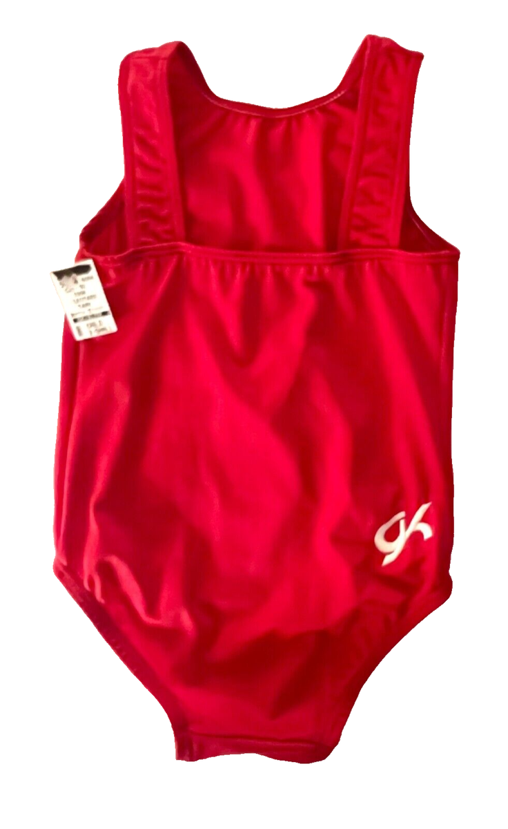 GK CLASSIC TANK CHILD X-SMALL RED NYLON/SPANDEX GYMNASTICS DANCE