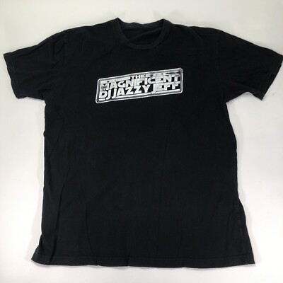 The Magnificent DJ Jazzy Jeff Logo size Medium Black T Shirt Vtg Hip Hop Rap Tee
