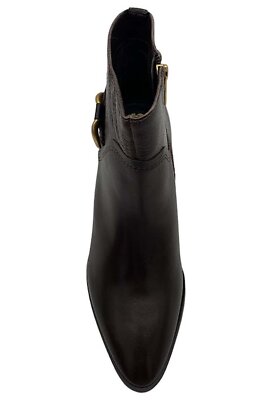Vince Camuto Leather or Suede Ankle Boots Evelanna Root Beer