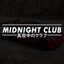 Midnight Club Vinyl Decal Jdm Japanese Text Banner Exhaust Street Racing Turbo