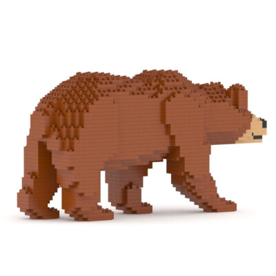 JEKCA Building Blocks,Bricks,Bausatz,Brown Bear,Braunbär,15 cm Höhe