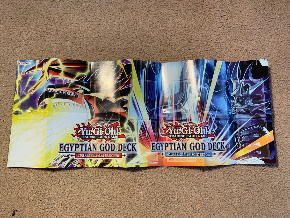 yugioh slifer and obelisk structure deck Yu-Gi-Oh! Egyptian God Deck: the Sky Dragon or the Tormentor Konami Egyptian God Deck YuGiOh Paper Playmat - Egyptian