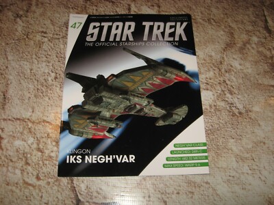 Star Trek Eaglemoss Collection Magazine Used (1) Klingon IKS 47
