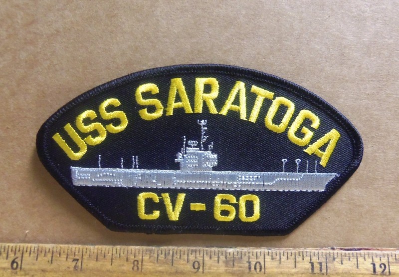 US Navy - USS Saratoga CV-60 Embroidered Patch