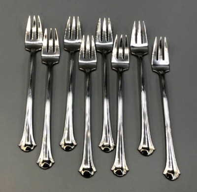 Towle ian 純銀カクテルフォーク Chippendale by Towle Sterling Silver set of 8 Cocktail Forks 5.75
