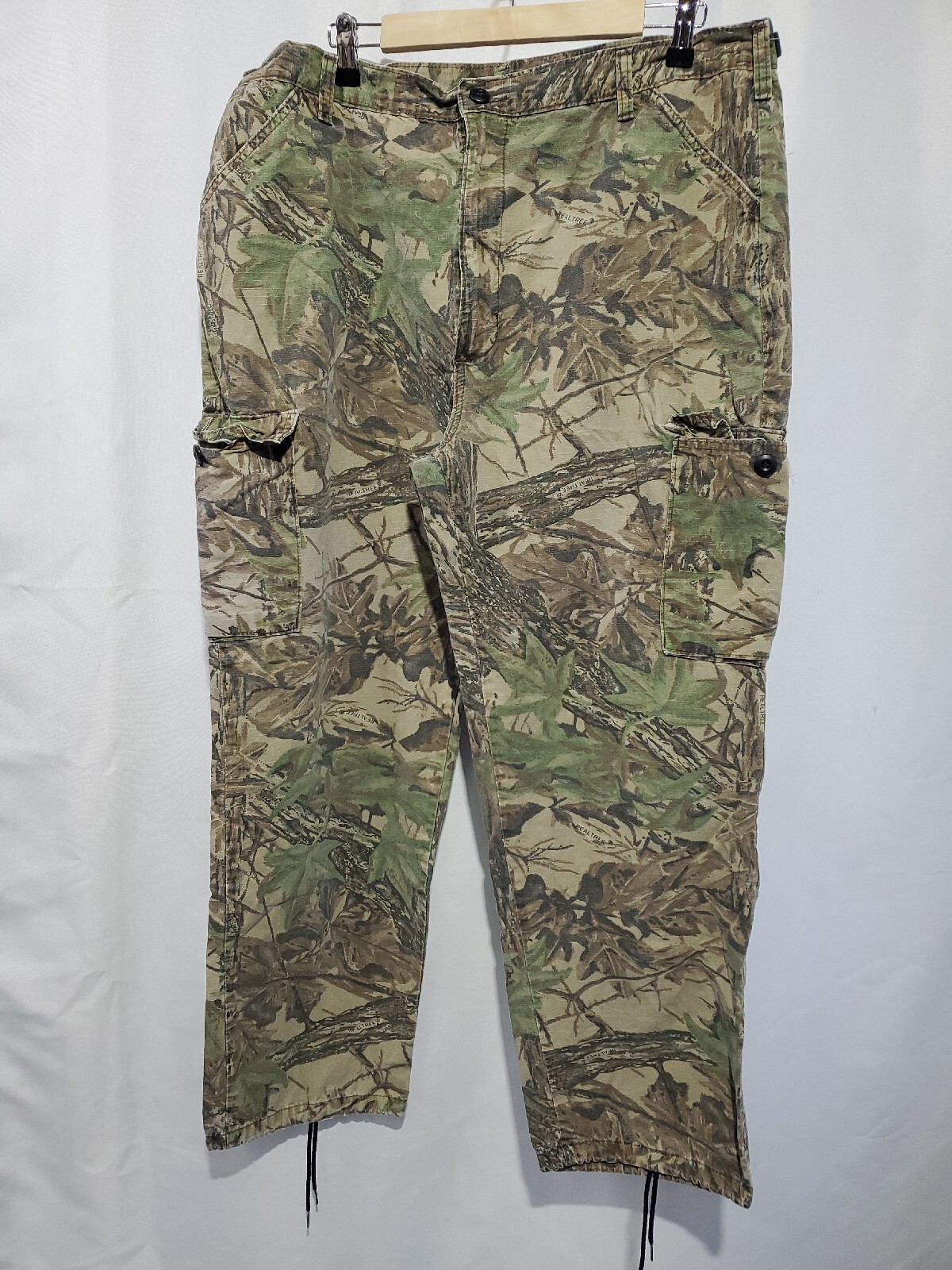 Vintage Liberty Realtree Camo Cargo Pants Mens XL Hunting Ripstop USA Made