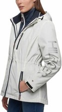 TOMMY HILFIGER WOMEN'S 3 IN 1 SYSTEM OUTER SHELL JACKET ONLY WHITE, M USED
