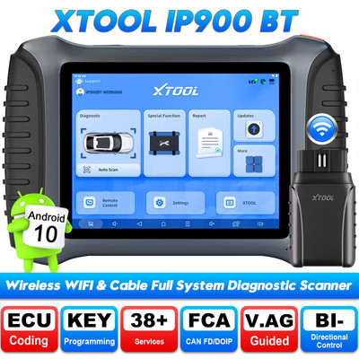 2025 XTOOL IP900 BT Car OBD2 Diagnostic Tool Bidirectional Scanner CANFD & FCA