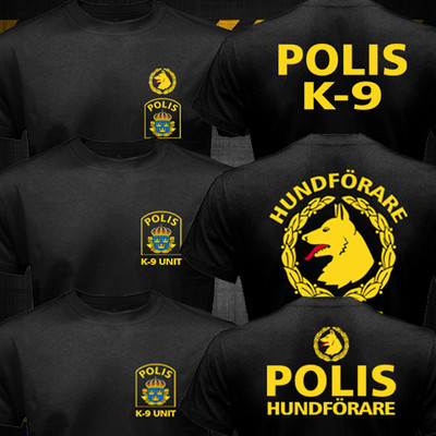 Sweden SWAT Police Polisen Special Forces Piketen K-9 Dog Hundförare  T-shirt
