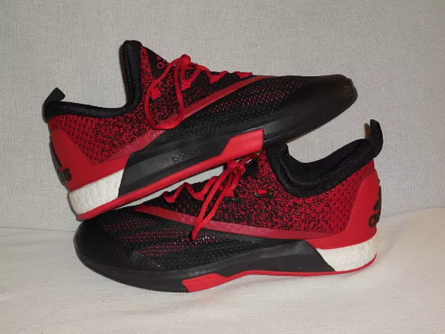 Adidas Men s SM On Court Crazylight Boost 2 Black Scarlet Black MEN S 14