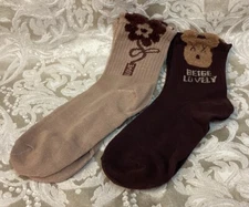 Women's Cute Cartoon Bears Fuzzy Teddy Bear Face Crew Socks Fashion Sock Set