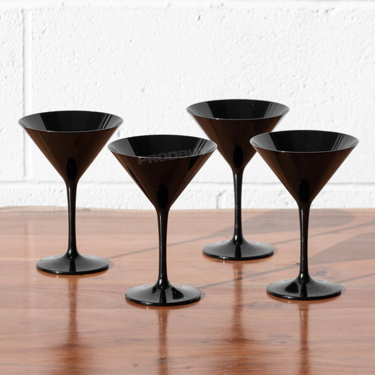 Black plastic cocktail glasses online