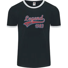 Legend Since 42nd Birthday 1983 Mens Ringer T-Shirt FotL