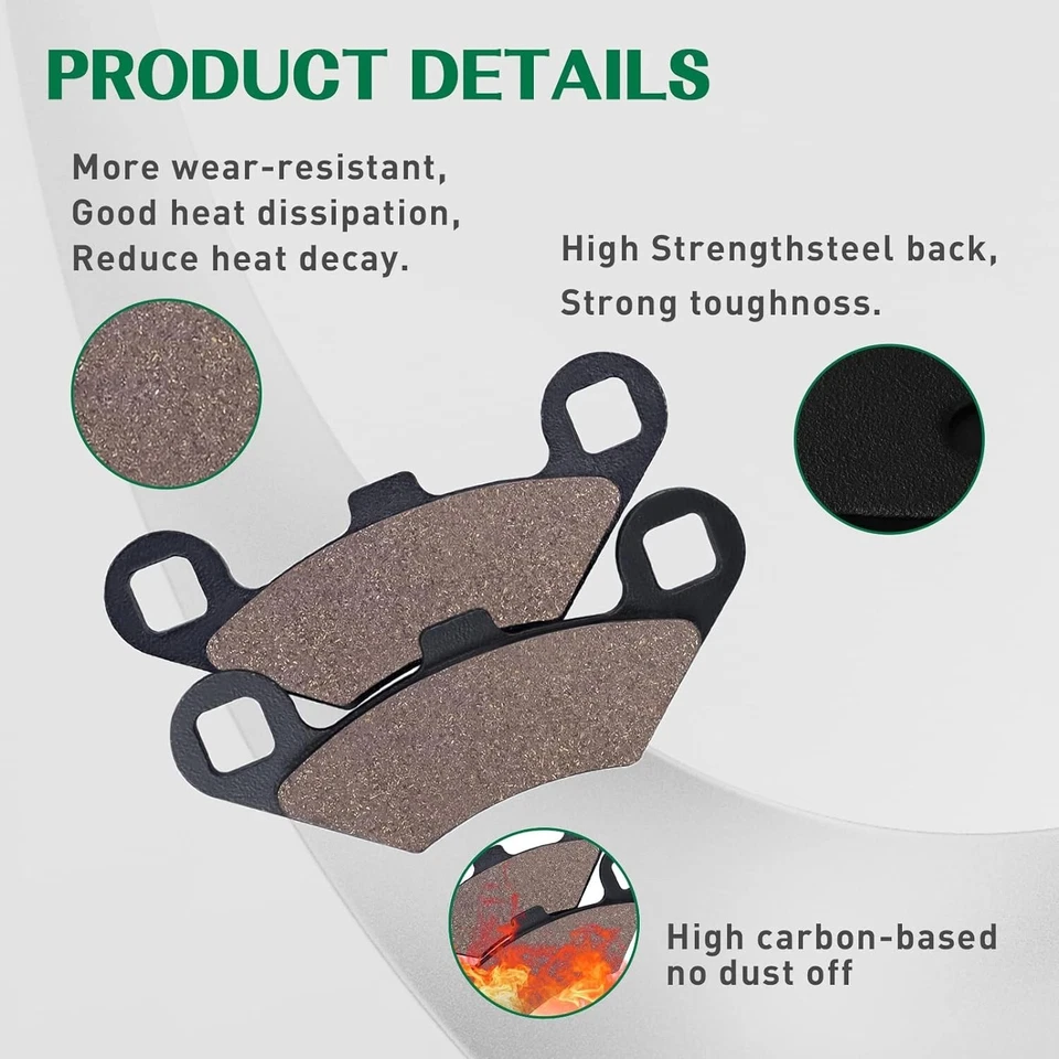 Pastilla de freno para Polaris Scrambler 400 500 Trail Blazer 250 Magnum 325 500 Sport400 Foto 4 de 4