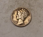 1919-D Mercury Dime * Fine F * 90% Silver * XD848