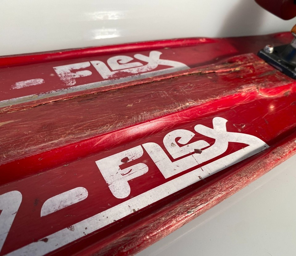 Vintage Red Jay Adams Z Flex Molded Grip Tape Deck Fiberglass 