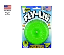 2 pack Fly-Lid Fly Trap - Fits Most Disposable Cups (Not Included) MADE IN USA