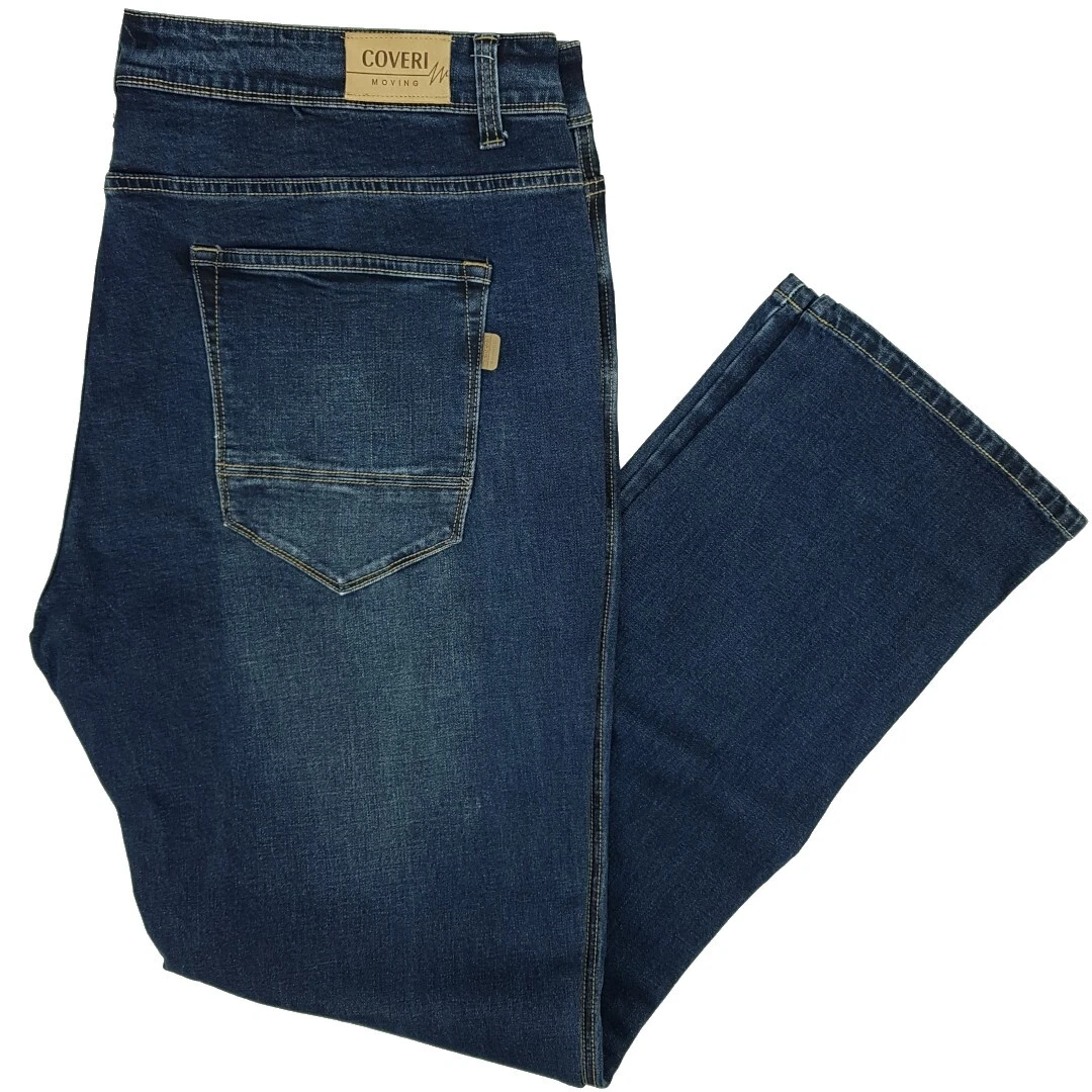 Jeans Uomo 5 Tasche Elasticizzati Taglie Forti Sportivi COVERI 60
