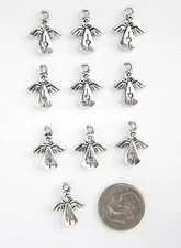 NEW-20 TIBET SILVER  "ANGEL" CHARMS CUTE