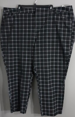 New-WOMAN'S OLD NAVY CAREER BLACK HIGH RISE PIXIE ANKLE PANTS.NEVER FADE.SZ 26