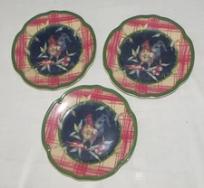 Tracy Porter The Stonehouse Farm Collection THREE 8.5 inch Salad Plates