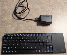 Rii RT312S Bluetooth/Wireless Compact Keyboard w/ Touchpad, Black