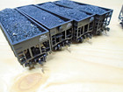 TEN Micro-Trains N Scale B&O 33FT Twin Bay HOPPER+Loads+RibSides+Scale Cplers OB — photo 6