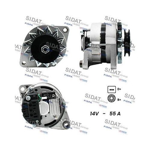 Alternateur Sidat A12MA0031A2 compatible avec Fiat 1.9 JTD et Iveco Daily diesel