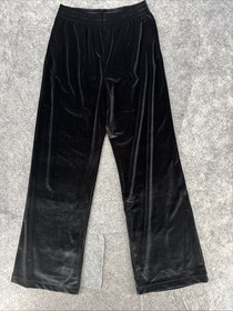 PINK Victoria Secret Pants Women's Medium Lounge Velour Rhinestone Logo Spellout