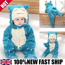 New Snorlax Pijamas Baby Jumpsuit Costume For Sleep Long Sleeve Children Suit~