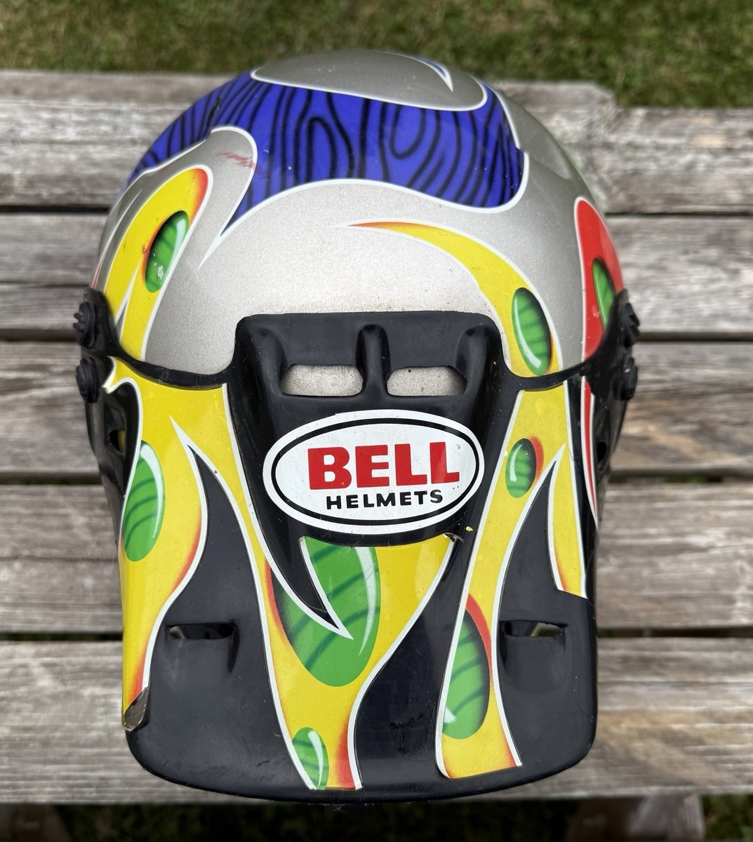 Bell moto 6ベルモト6 レプリカヘルメットJEREMY McGrath Vintage BELL MOTO6 Motocross Helmet Size Large Jeremy