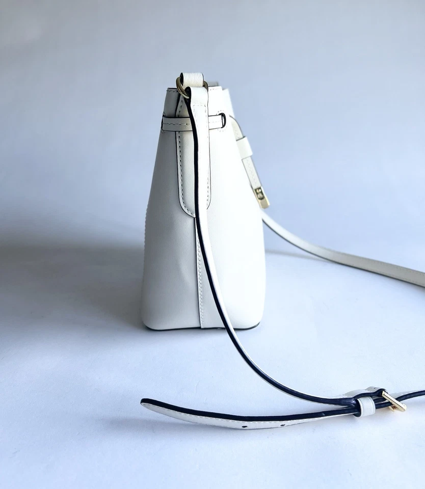 Nova Bolsa Transversal Lauren Ralph Lauren Marfim Couro Sintético Ombro - Imagem 4 de 4