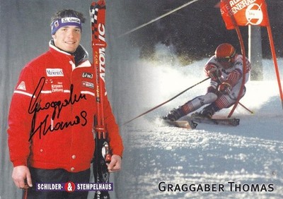 Thomas GRAGGABER - Österreich, Gold Jun.-WM 2000 Ski alpin, Original-Autogramm!