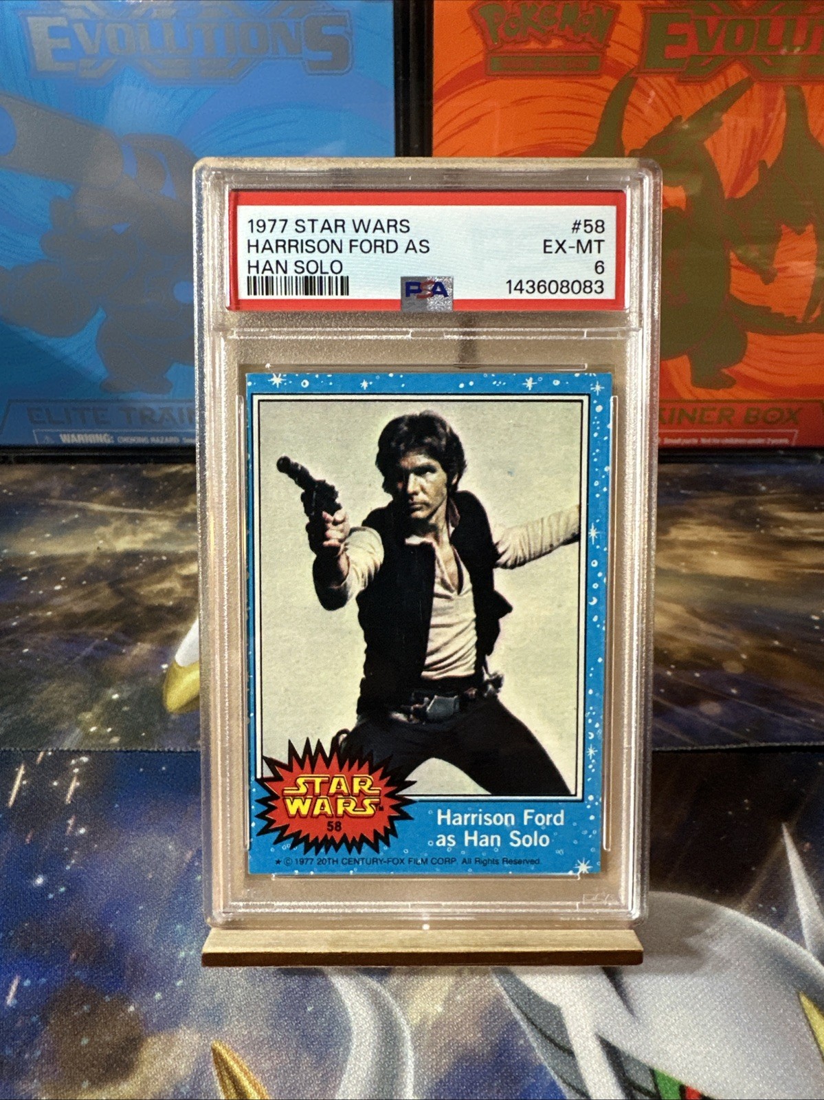 Harrison Ford As Han Solo - 1977 Topps Star Wars #58 PSA 6