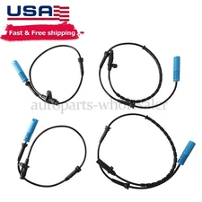 Set of 4 Front Rear Left Right ABS Wheel Speed Sensor for BMW E39 525 528 540