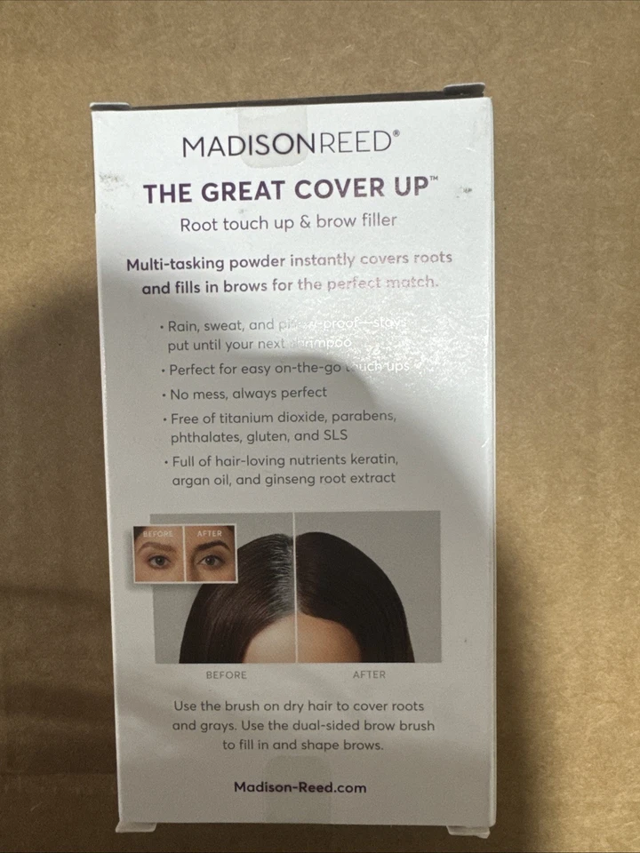 Capa Ombra Madison Reed Root Touch Up Brow Filler marrom escuro cinza 0,13 oz - Imagem 2 de 2