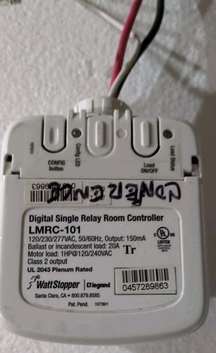 Legrand Wattstopper LMRC-101 DLM Controller camera relè singolo on/off 120V-277V - Foto 2 di 4