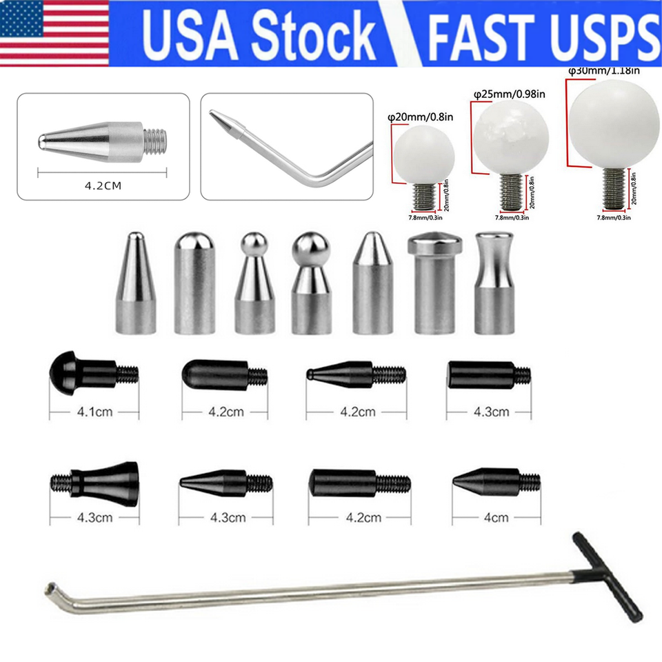 Puller Rods Dent Paintless Repair Tools Car Removal Body Push kits | eBay