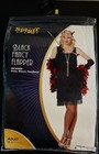 Black Fancy Flapper Halloween Dress Up Costume Adult Medium (8-10) Retail $35 — photo 1