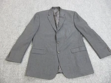 Lauren Ralph Lauren Blazer Mens 44L Gray Two Button Notch Lapel Sport Coat Lined