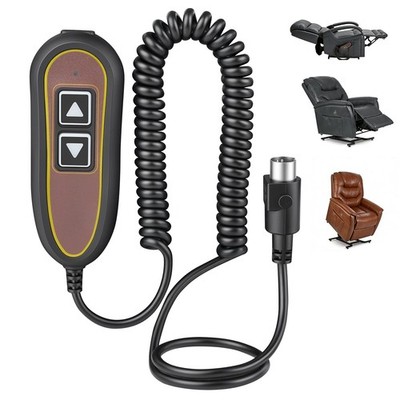 2 Button 5 Pin ZK1200-HC Lift Chair Remote Replacement for Golden, Backlight ...