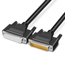 DB25 Serial Extension Cable 10ft Male to Female RS232 25 Pin Gold Plated